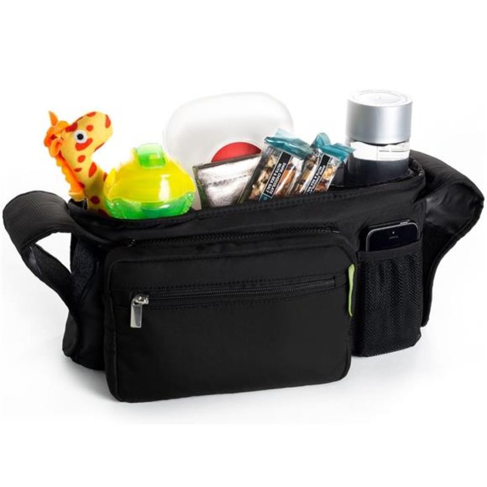 Universal Stroller Organizer  w/Insulated Cup Holders, Diaper Storage